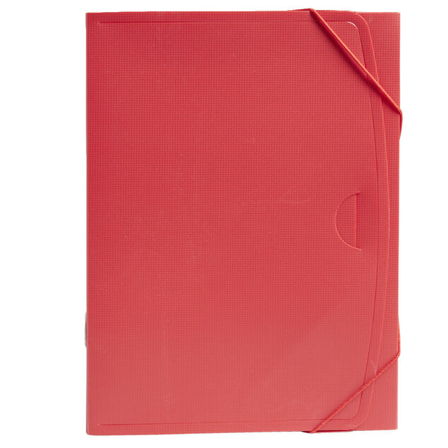 Bo&icirc;te archive plastique dos 4cm rouge