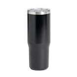 Mug isotherme 890ml inox noir avec paille