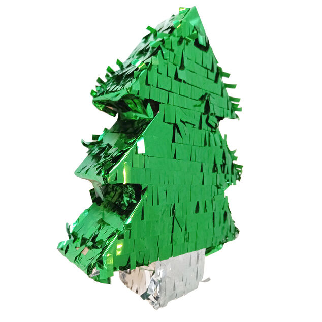 Pi&ntilde;ata forme sapin de No&euml;l vert H25cm