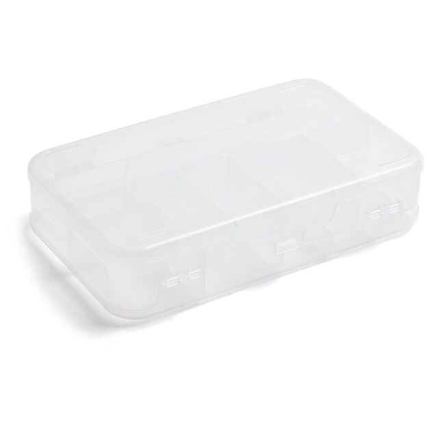 Bo&icirc;te de rangement &agrave; compartiments pour loisirs cr&eacute;atifs 21,5x13xH5cm