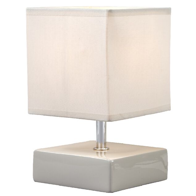 Lampe carr&eacute;e beige