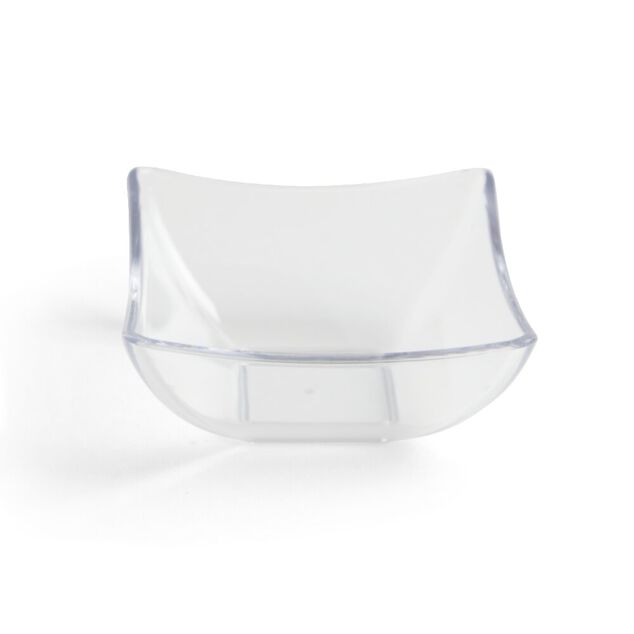 Lot de 6 verrines 95ml plastique transparent &Oslash;7,9xH3,6cm