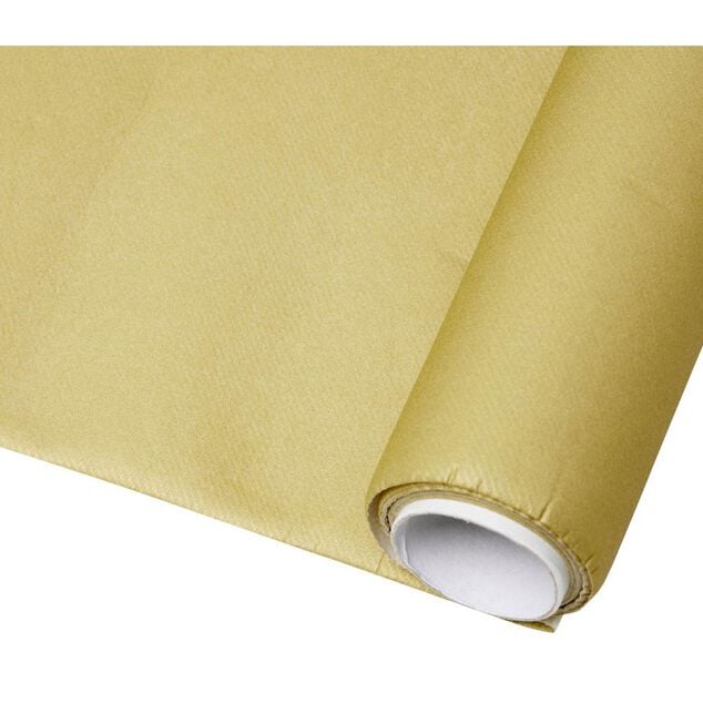 Nappe rectangulaire jetable Airlaid dor&eacute; 120x400 cm