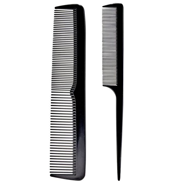 Peigne à cheveux x2 noir L21cm