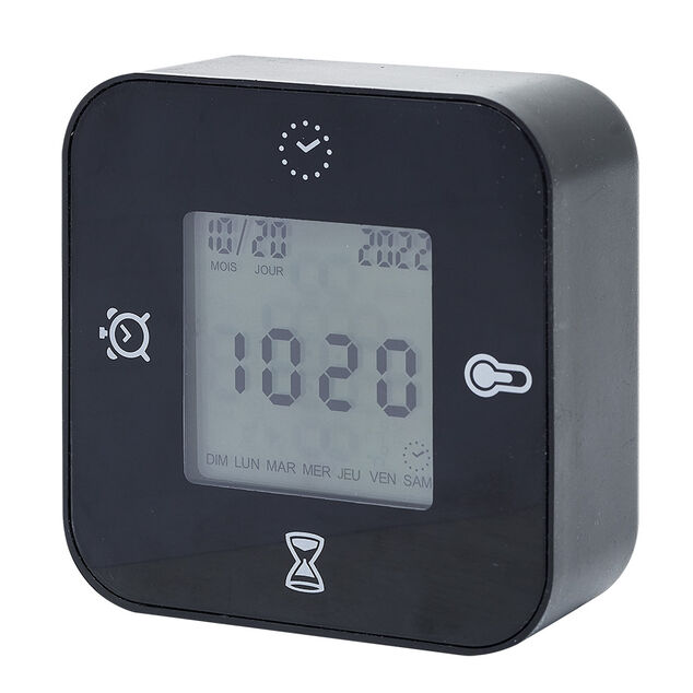 Réveil digital carré rétroéclairé