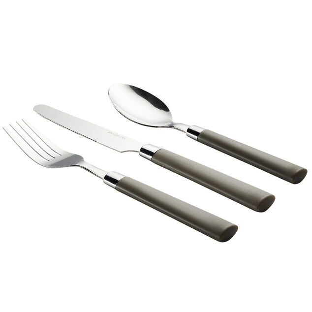 Ménagère couverts acier 12 pièces dans boîte plastique (4 modèles)