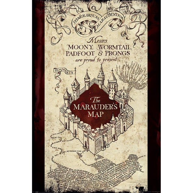 Poster Harry Potter - The Marauders Map