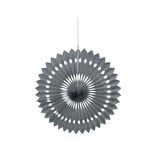Rosace papier à suspendre grise