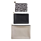 Ensemble de 3 pochettes plates assorties - 2 modèles