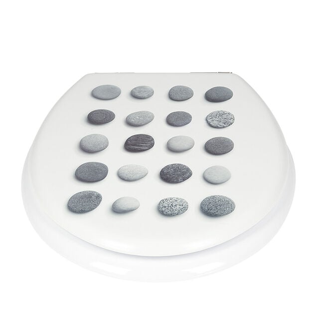 Abattant WC motif galets