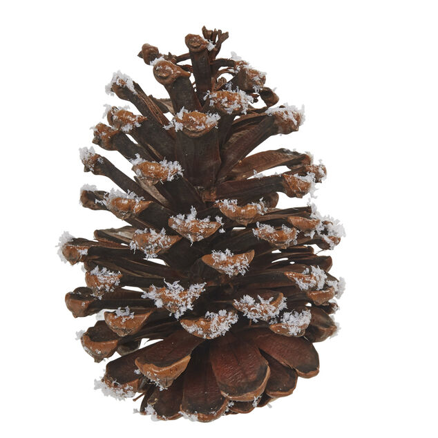 Pomme de pin de No&euml;l &agrave; suspendre marron