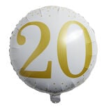 Ballon alu 20 ans Ø46cm