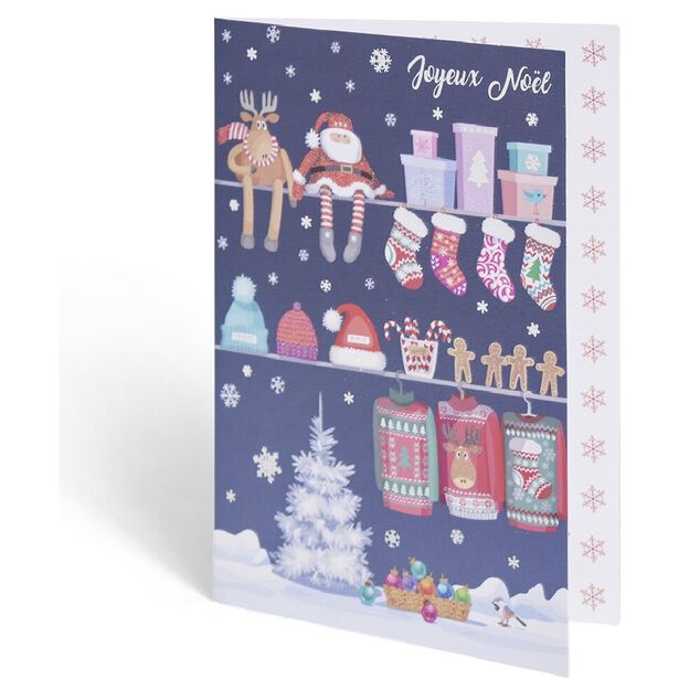 Carte de voeux Noël 12x17cm (plusieurs modèles)