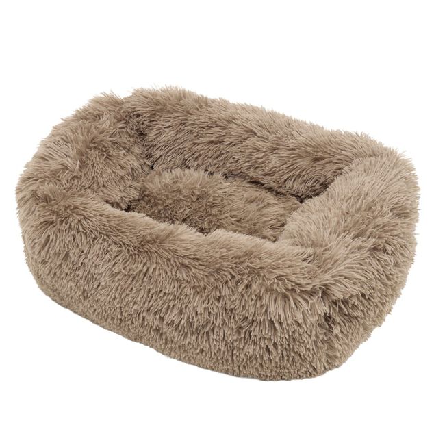 Couchage pour animal polyester et coton L60X45XH20 cm taupe