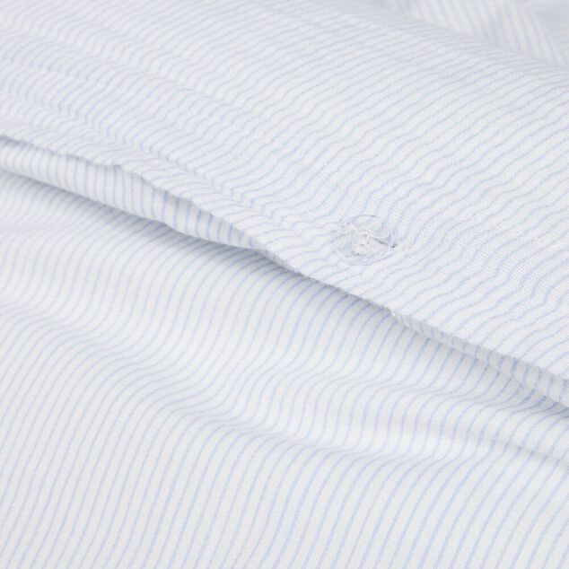 Parure de lit 2 personnes 220x240cm gaze de coton rayures (3 mod&egrave;les)