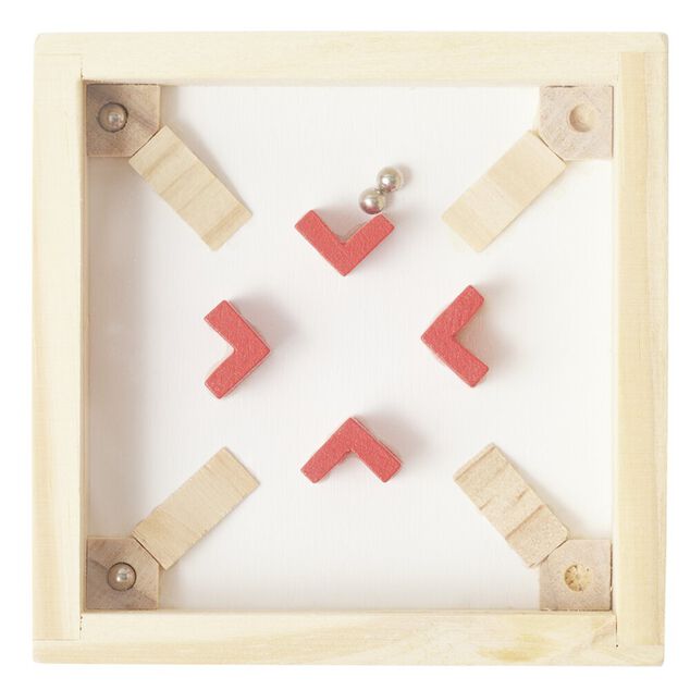 Casse-t&ecirc;te labyrinthe en bois &eacute;ducatif 7,5xH10cm (5 mod&egrave;les)