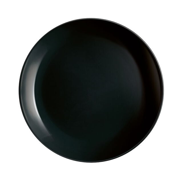 Assiette &agrave; dessert ronde Luminarc Diwali noire &Oslash;20cm