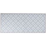 Tapis de cuisine latex imprim&eacute; bleu 120x50 cm