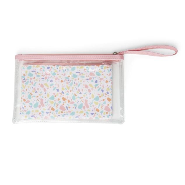 Ensemble 2 trousses de plage 12,5x19,5cm - 3 mod&egrave;les