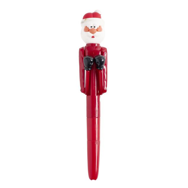 Stylo de No&euml;l avec jeu de boxe L18cm (3 mod&egrave;les)