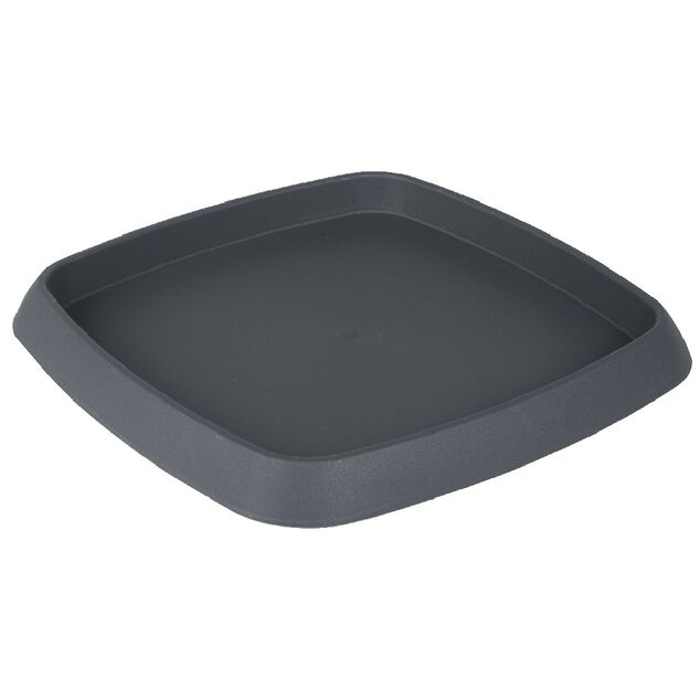 Soucoupe carr&eacute;e pour pot Chorus 15,2 L anthracite