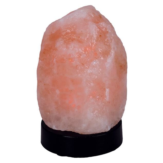 Lampe pierre de sel Himalaya lumineuse &Oslash;7xH10cm