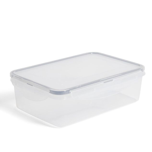 Bo&icirc;te alimentaire1L plastique avec couvercle &agrave; clips