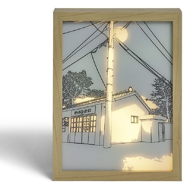 Tableau lumineux à led 3 modes d'éclairage - 22x17 cm