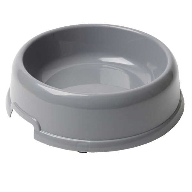 Gamelle pour chien ou chat ronde plastique rouge Ø21,5xH6,5cm