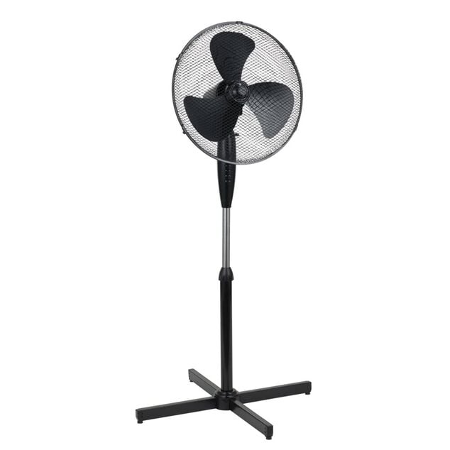 Ventilateur sur pied Homday 3 vitesses 50W &Oslash;60xH120cm (2 mod&egrave;les noir ou blanc)