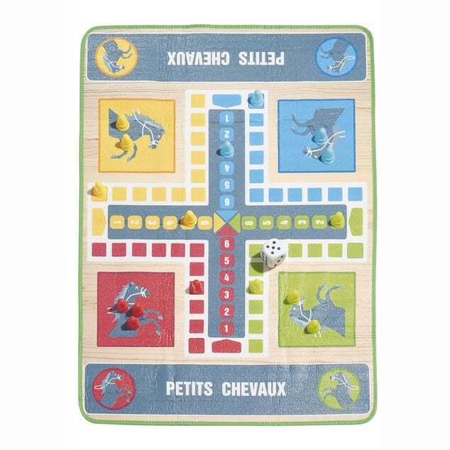 Tapis de jeu des petits chevaux XL