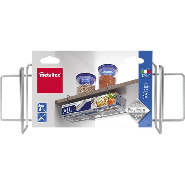 Porte rouleau Metaltex &agrave; fixer sur &eacute;tag&egrave;re