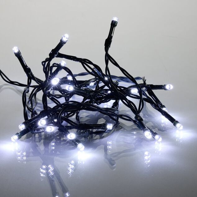 Guirlande de No&euml;l lumineuse 30LED blanc froid L217cm