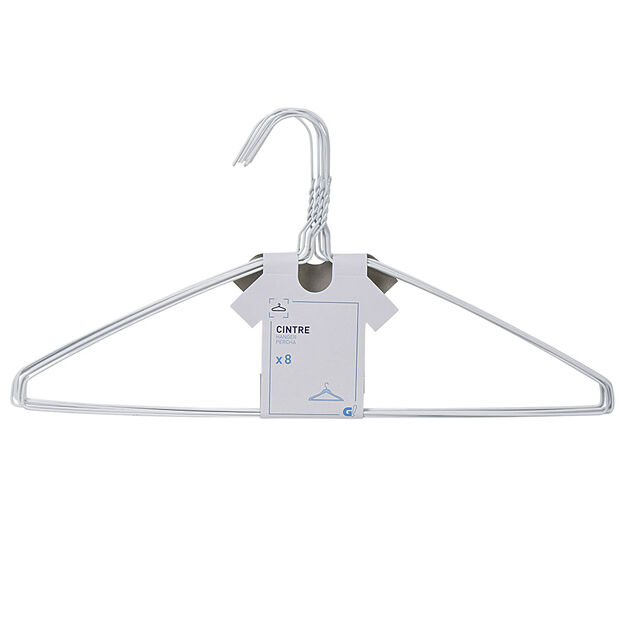 Cintre m&eacute;tallique color&eacute; x8