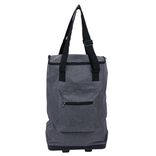 Sac de courses 30L pliable avec 2 roues  - L33xl20xH92cm