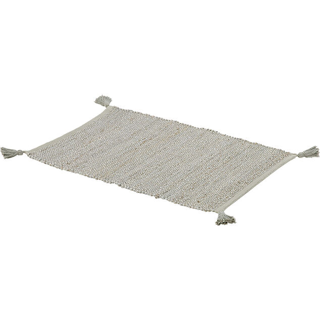 Tapis rectangulaire jute vert kaki