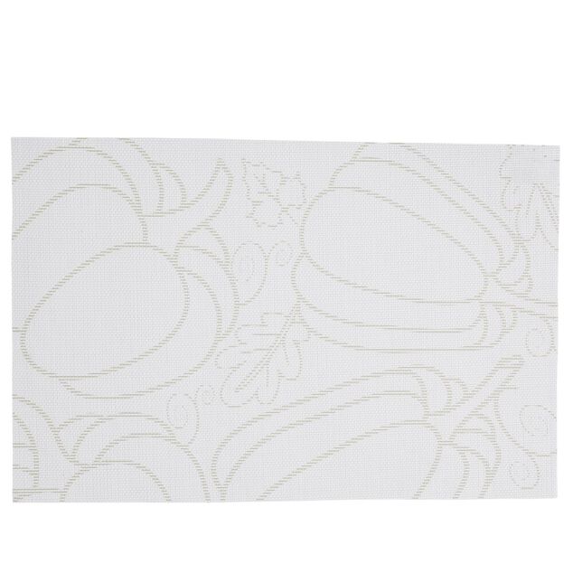 Set de table rectangulaire plastique motif citrouille vert 30x45cm
