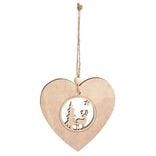 Décoration de Noël à suspendre en bois 12xH12cm - 3 modèles