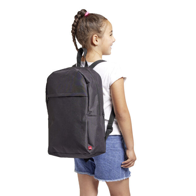 Sac &agrave; dos 27x41cm polyester rose ou noir