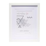 Cadre photo bord bois 20x26cm (2 modèles)