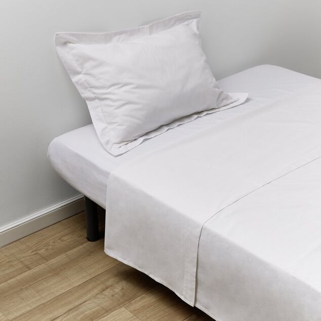 Drap plat 240x300cm 100% coton blanc