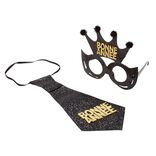 Cravate et lunettes fantaisie (3 mod&egrave;les)