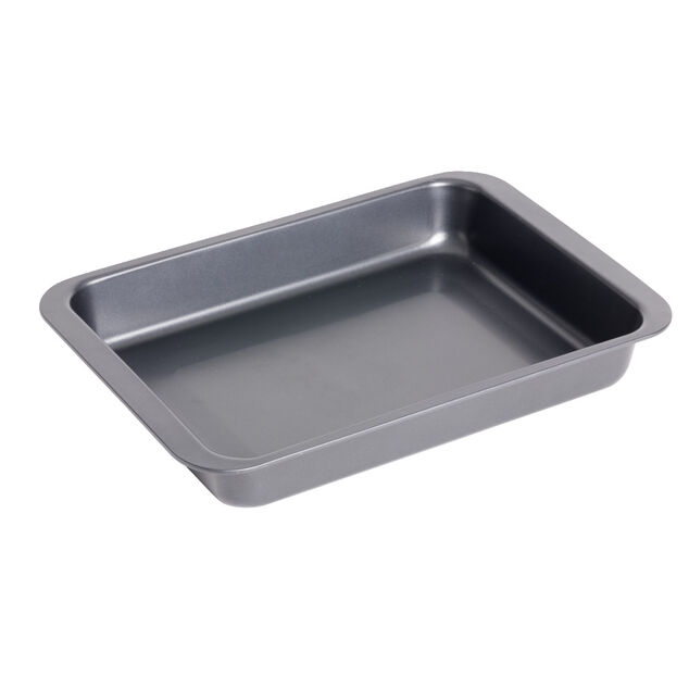 Plat à four métal noir 42x42xH6cm