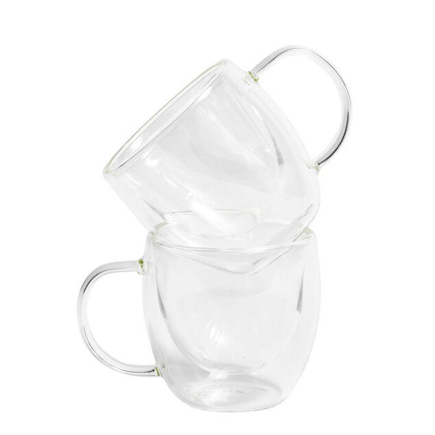 Lot de 2 tasses double paroi 80ml