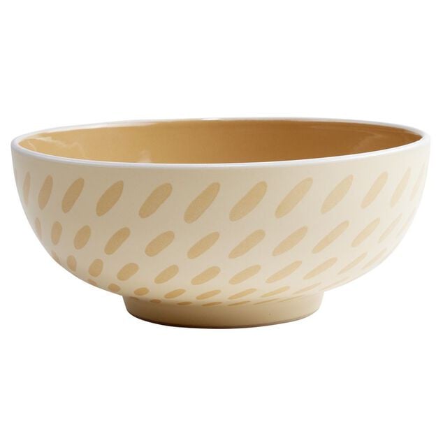 Saladier fa&iuml;ence &agrave; motifs &Oslash;20xH8,5cm