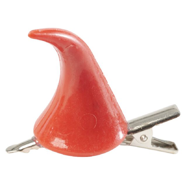 Barrette corne de diable Halloween x2