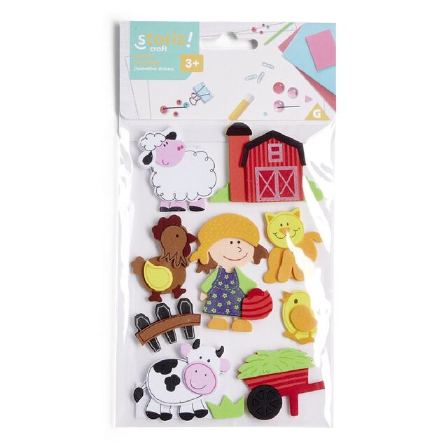 Pochette de stickers th&egrave;me &agrave; la ferme