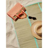 Natte de plage 1 personne pliable paille 90x178cm