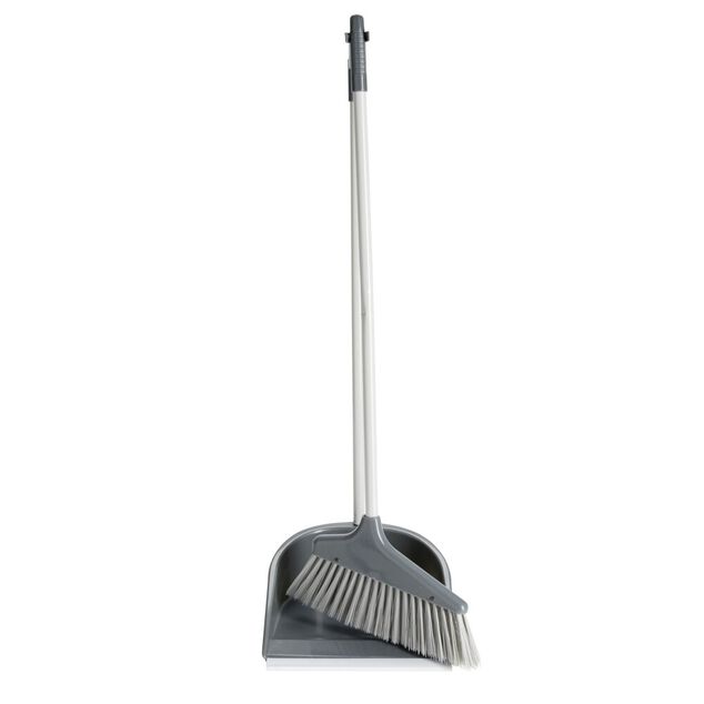 Pelle balayette aéroport plastique et métal gris 24x24xH71,5cm