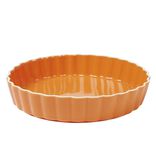 Plat &agrave; tarte c&eacute;ramique couleur unie &Oslash;26,5cm (3 mod&egrave;les)